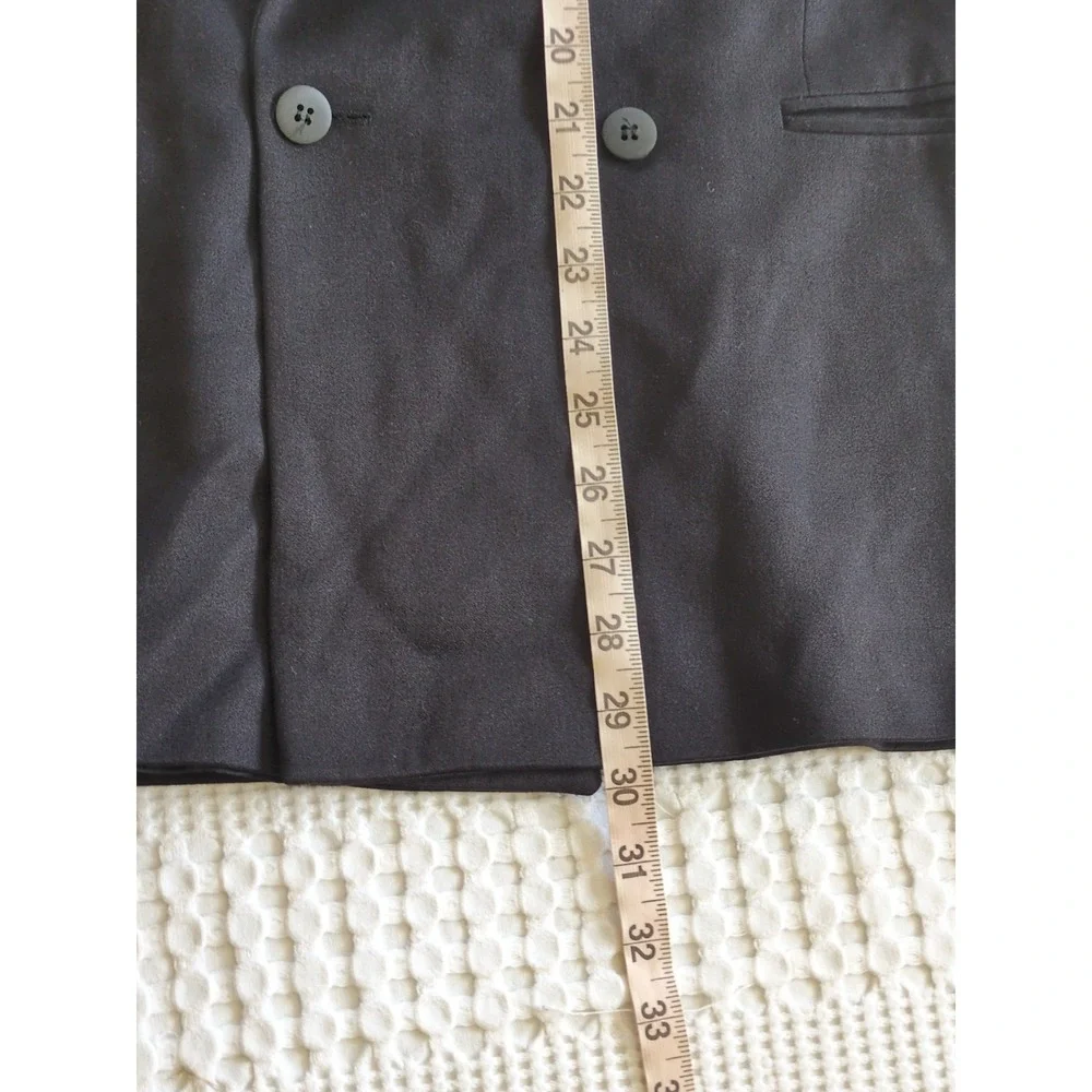 Yves Saint Laurent Double Breasted Tuxedo Blazer Sz 46 Reg Pour‎ Homme Black